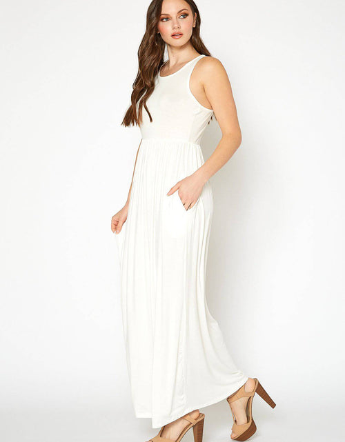 Load image into Gallery viewer, Womens Sleeveless Pleated Maxi Dress by Shop at Konus
