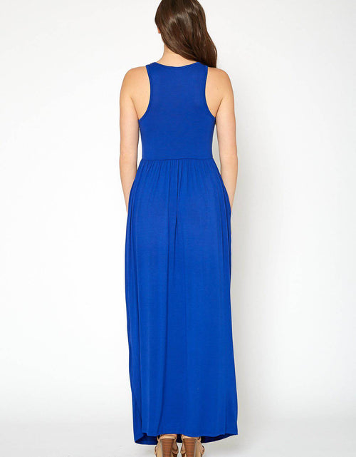 Load image into Gallery viewer, Womens Sleeveless Pleated Maxi Dress by Shop at Konus
