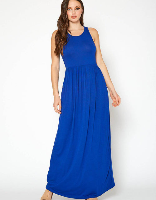 Load image into Gallery viewer, Womens Sleeveless Pleated Maxi Dress by Shop at Konus
