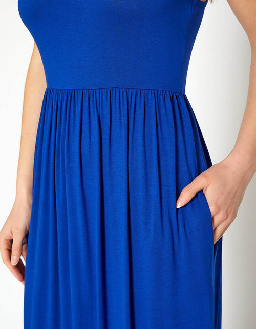 Load image into Gallery viewer, Womens Sleeveless Pleated Maxi Dress by Shop at Konus
