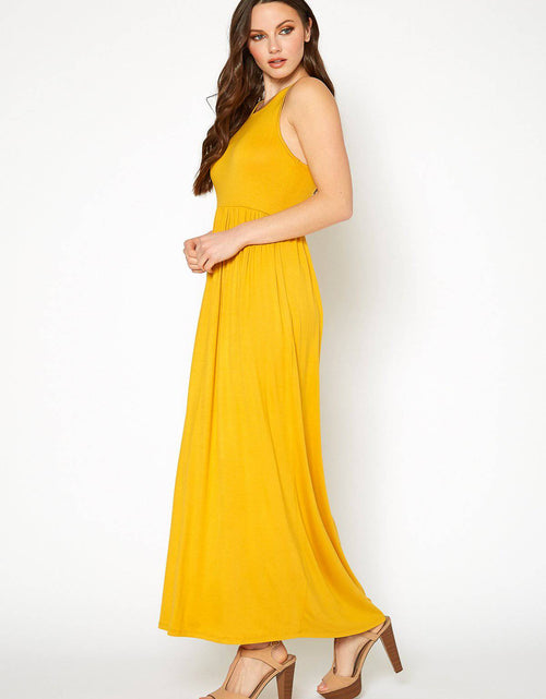 Load image into Gallery viewer, Womens Sleeveless Pleated Maxi Dress by Shop at Konus
