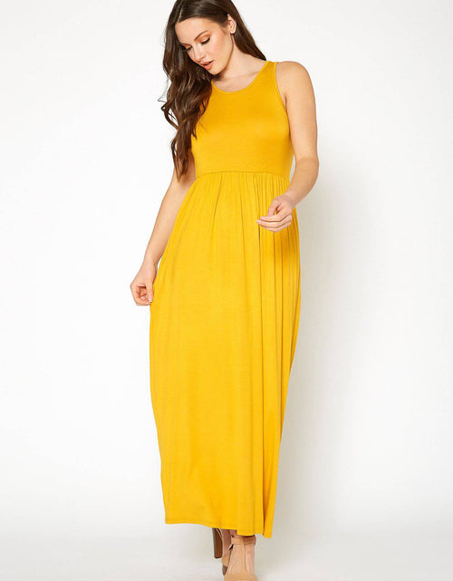 Load image into Gallery viewer, Womens Sleeveless Pleated Maxi Dress by Shop at Konus
