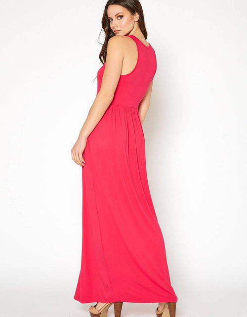 Load image into Gallery viewer, Womens Sleeveless Pleated Maxi Dress by Shop at Konus
