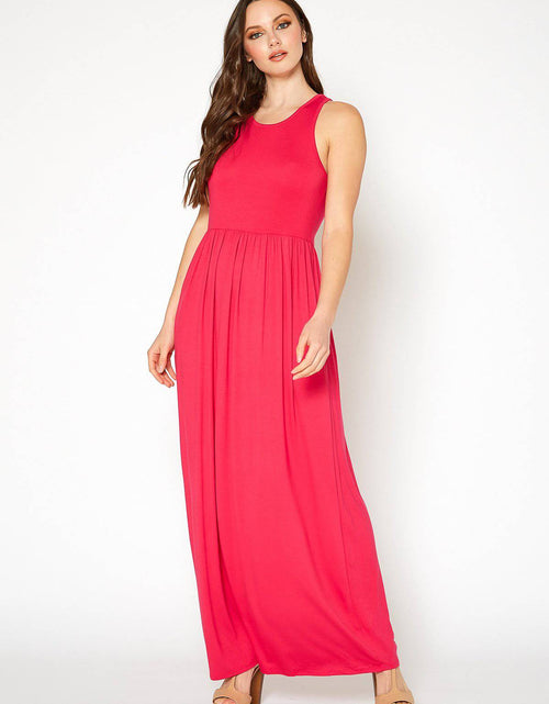 Load image into Gallery viewer, Womens Sleeveless Pleated Maxi Dress by Shop at Konus
