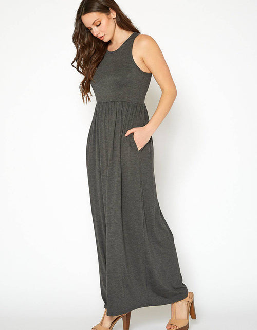 Load image into Gallery viewer, Womens Sleeveless Pleated Maxi Dress by Shop at Konus

