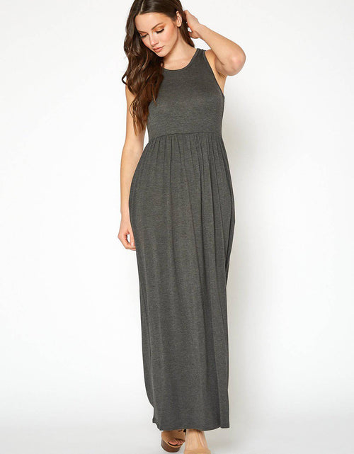 Load image into Gallery viewer, Womens Sleeveless Pleated Maxi Dress by Shop at Konus
