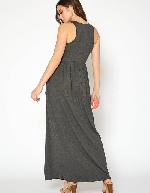 Load image into Gallery viewer, Womens Sleeveless Pleated Maxi Dress by Shop at Konus
