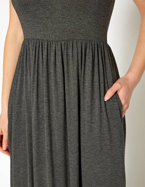 Load image into Gallery viewer, Womens Sleeveless Pleated Maxi Dress by Shop at Konus
