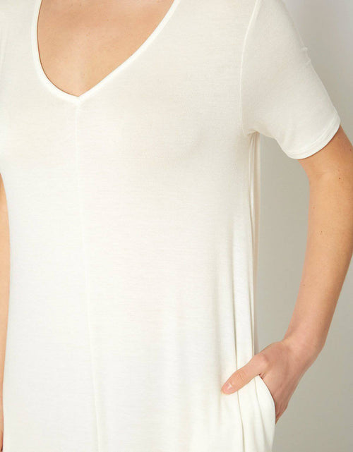 Load image into Gallery viewer, V-neck Short Sleeve Maxi Dress With Pockets by Shop at Konus
