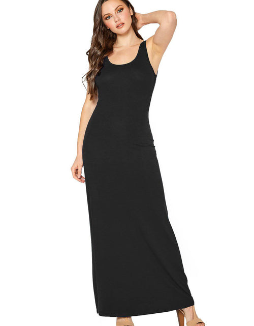 Load image into Gallery viewer, Women's Sleeveless Scoop Neck Maxi Dress by Shop at Konus
