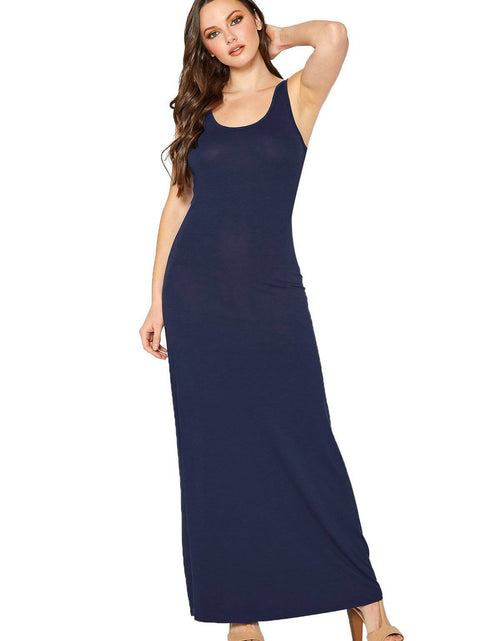 Load image into Gallery viewer, Women's Sleeveless Scoop Neck Maxi Dress by Shop at Konus
