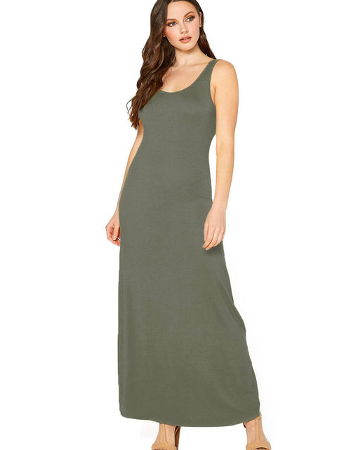 Load image into Gallery viewer, Women's Sleeveless Scoop Neck Maxi Dress by Shop at Konus

