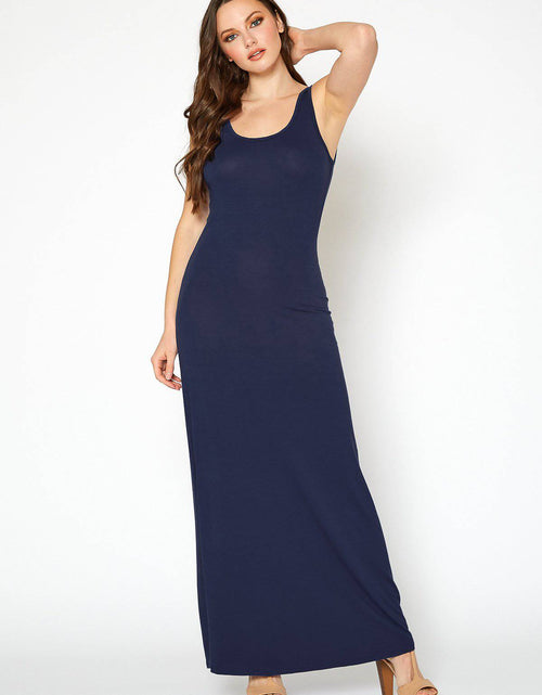 Load image into Gallery viewer, Women's Sleeveless Scoop Neck Maxi Dress by Shop at Konus
