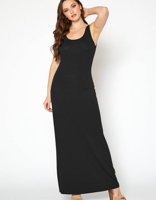 Load image into Gallery viewer, Women's Sleeveless Scoop Neck Maxi Dress by Shop at Konus
