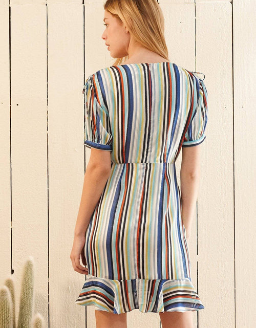 Load image into Gallery viewer, Multi-color Ruched Dress in Beach by Shop at Konus
