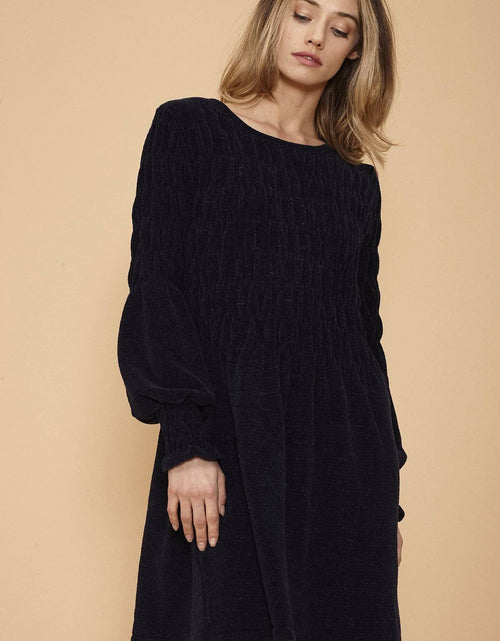 Load image into Gallery viewer, Women's Midnight Sweater Dress in Midnight by Shop at Konus
