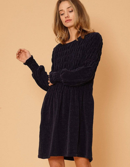 Load image into Gallery viewer, Women's Midnight Sweater Dress in Midnight by Shop at Konus
