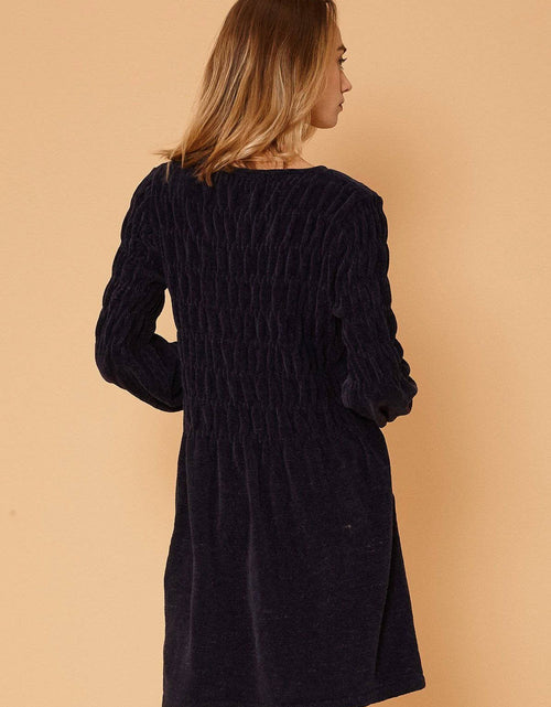 Load image into Gallery viewer, Women's Midnight Sweater Dress in Midnight by Shop at Konus
