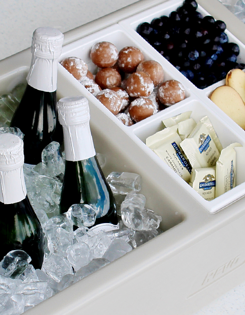 Load image into Gallery viewer, REVO Party Barge Cooler | Greige Mist | Insulated Beverage Tub by REVO COOLERS, LLC
