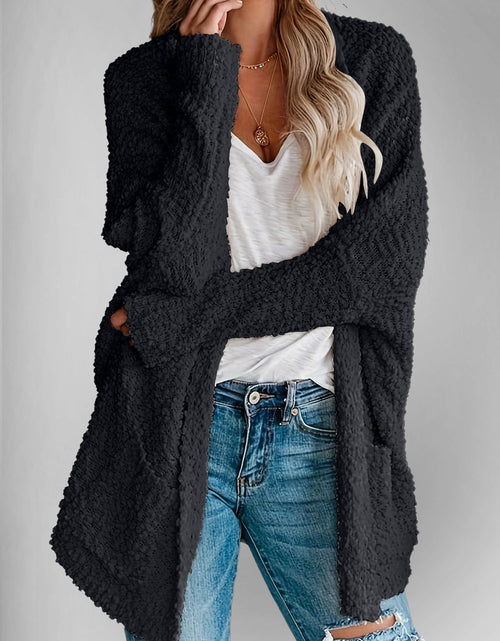 Load image into Gallery viewer, Double Take Pocketed Open Front Long Sleeve Cardigan
