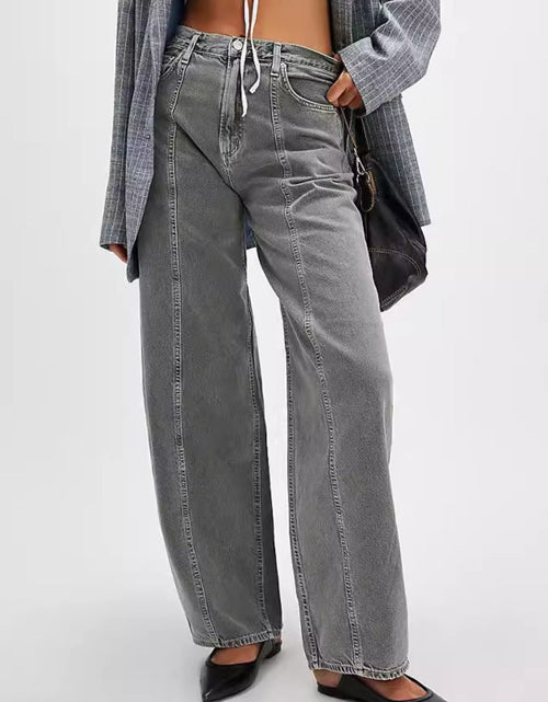 Load image into Gallery viewer, Wide Leg Jeans with Pockets
