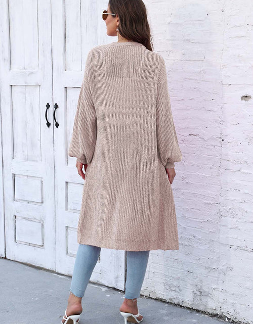 Load image into Gallery viewer, Open Front Longline Cardigan with Pockets

