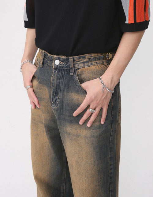 Load image into Gallery viewer, Raw Hem Straight Leg Jeans
