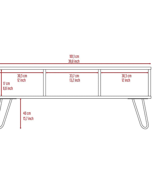 Load image into Gallery viewer, Coffee Table Minnesota, Two Shelves, Carbon Espresso Finish by Blak Hom
