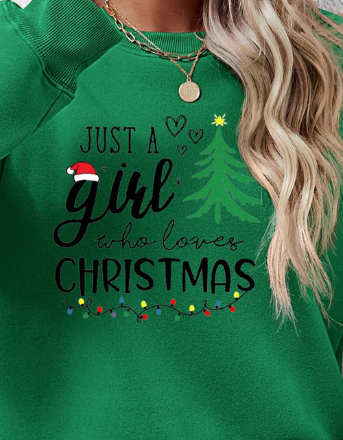 Load image into Gallery viewer, Letter Graphic Round Neck Sweatshirt
