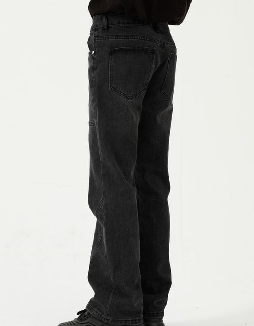 Load image into Gallery viewer, Straight-Leg Jeans with Stitch Detail
