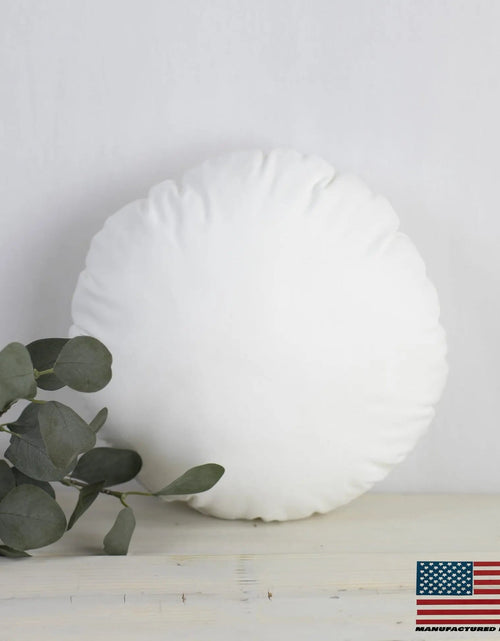 Load image into Gallery viewer, 29" | Round Angel Hair Insert | Indoor Outdoor Down Alternative Hypoallergenic Pillow Insert | Quality Insert | Premium Insert by UniikPillows
