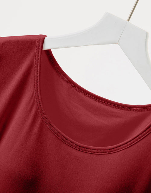 Load image into Gallery viewer, Round Neck Short Sleeve T-Shirt with Bra
