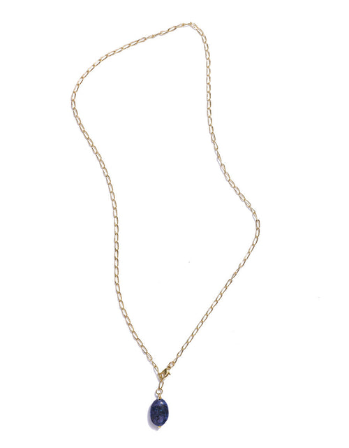 Load image into Gallery viewer, Indali Sodalite Gemstone Drop Necklace - Blue, Semi Precious by Matr Boomie
