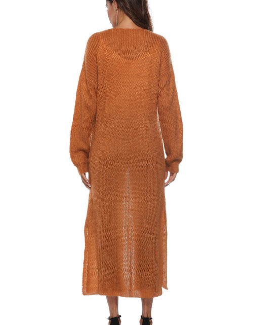 Load image into Gallery viewer, Long Sleeve Open Front Buttoned Cardigan
