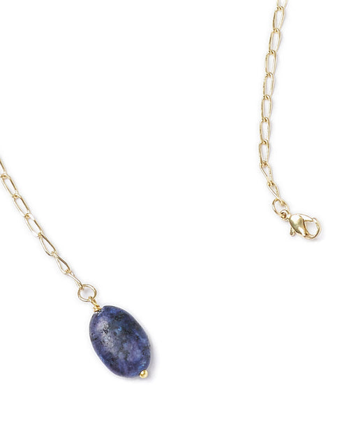 Load image into Gallery viewer, Indali Sodalite Gemstone Drop Necklace - Blue, Semi Precious by Matr Boomie

