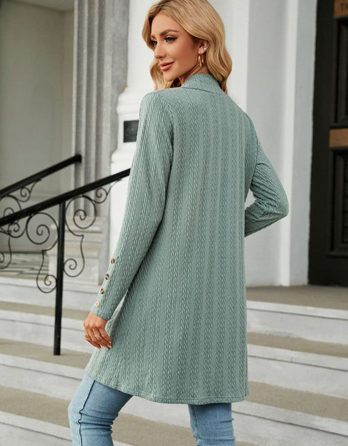 Load image into Gallery viewer, Long Sleeve Open Front Cardigan
