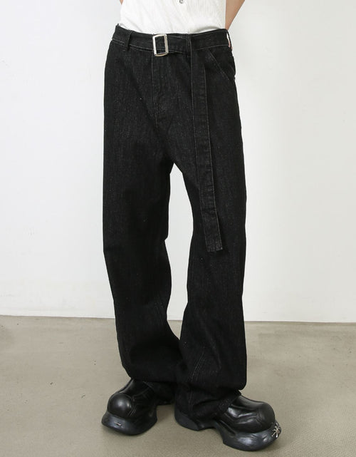 Load image into Gallery viewer, Men's Loose Fit Jeans with Pockets
