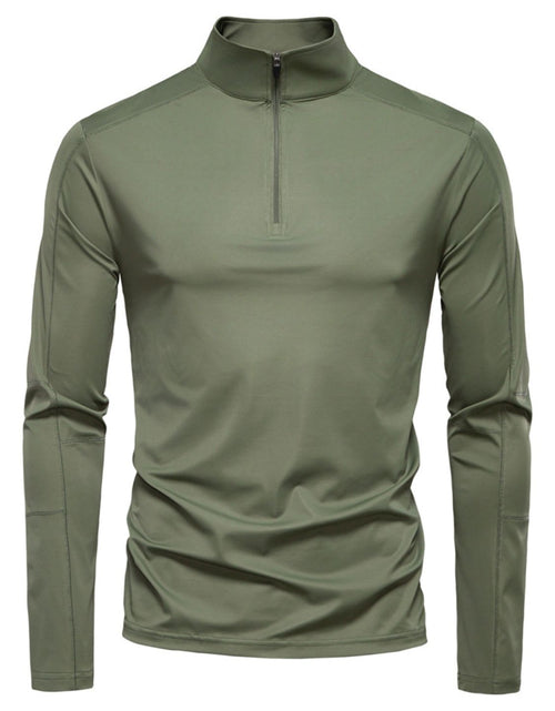 Load image into Gallery viewer, Men's Sun Protection Long Sleeve Half-Zip T-Shirt
