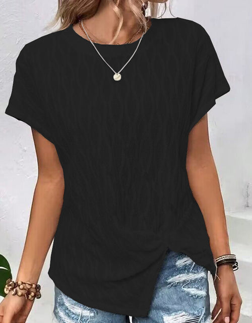 Load image into Gallery viewer, Full Size Round Neck Short Sleeve T-Shirt
