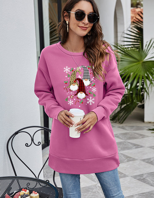 Load image into Gallery viewer, Graphic Round Neck Dropped Shoulder Sweatshirt
