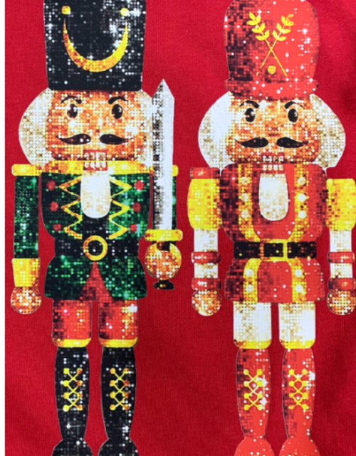 Load image into Gallery viewer, Nutcracker Printed Round Neck Long Sleeve Sweatshirt
