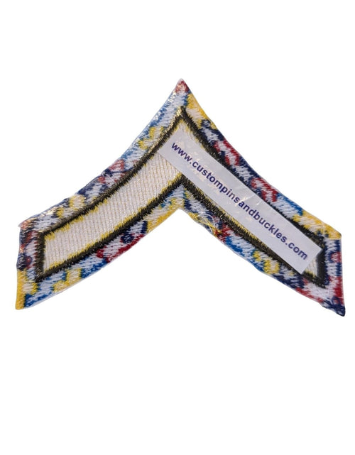 Load image into Gallery viewer, Chevron Single Stripe <br> Autism Awareness Patch <br> Iron On Back by Custom Pins &amp; Buckles
