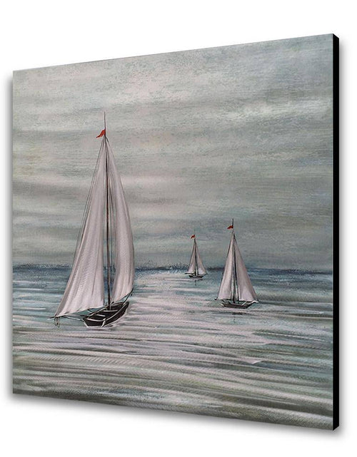 Load image into Gallery viewer, Sailboats Metal Wall Art by Peterson Housewares &amp; Artwares
