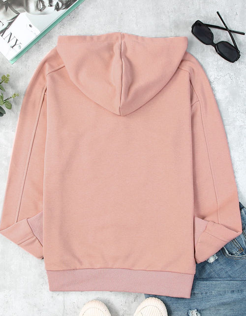 Load image into Gallery viewer, Lace Up Long Sleeve Hoodie
