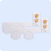 2 Pack White/Bamboo