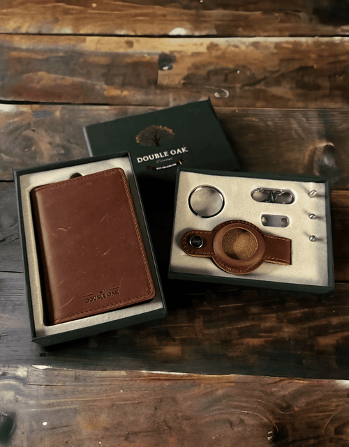 Load image into Gallery viewer, Leather AirTag Key Organizer
