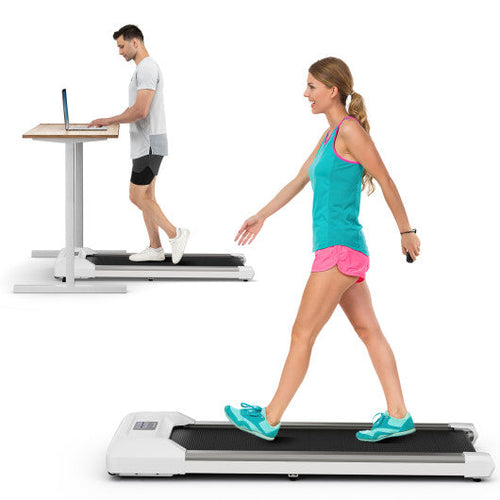 Load image into Gallery viewer, 2.25 HP Walking Pad with LED Display and Remote Control-Grey

