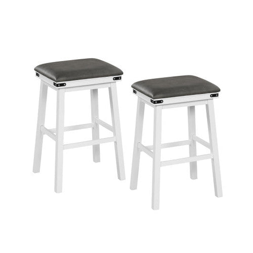 Load image into Gallery viewer, Set of 2 24/30 Inch Dining Bar Stool with Acacia Wood Frame-30 inches
