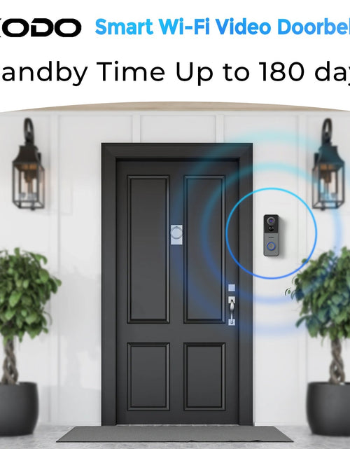 Load image into Gallery viewer, Xodo VD2 Smart Wifi Wireless Video Doorbell with 2K QHD Camera and Chime by Contixo
