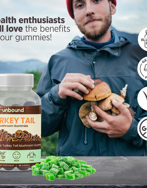 Load image into Gallery viewer, Unbound Turkey Tail Mushroom Gummies by Live Unbound
